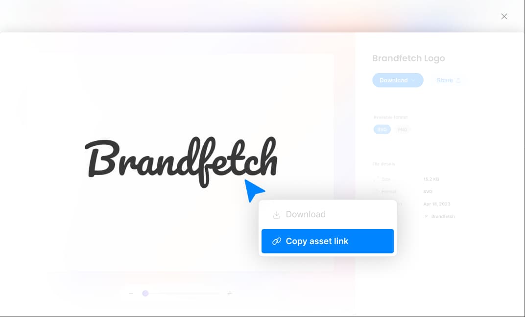 Sharing your brand assets