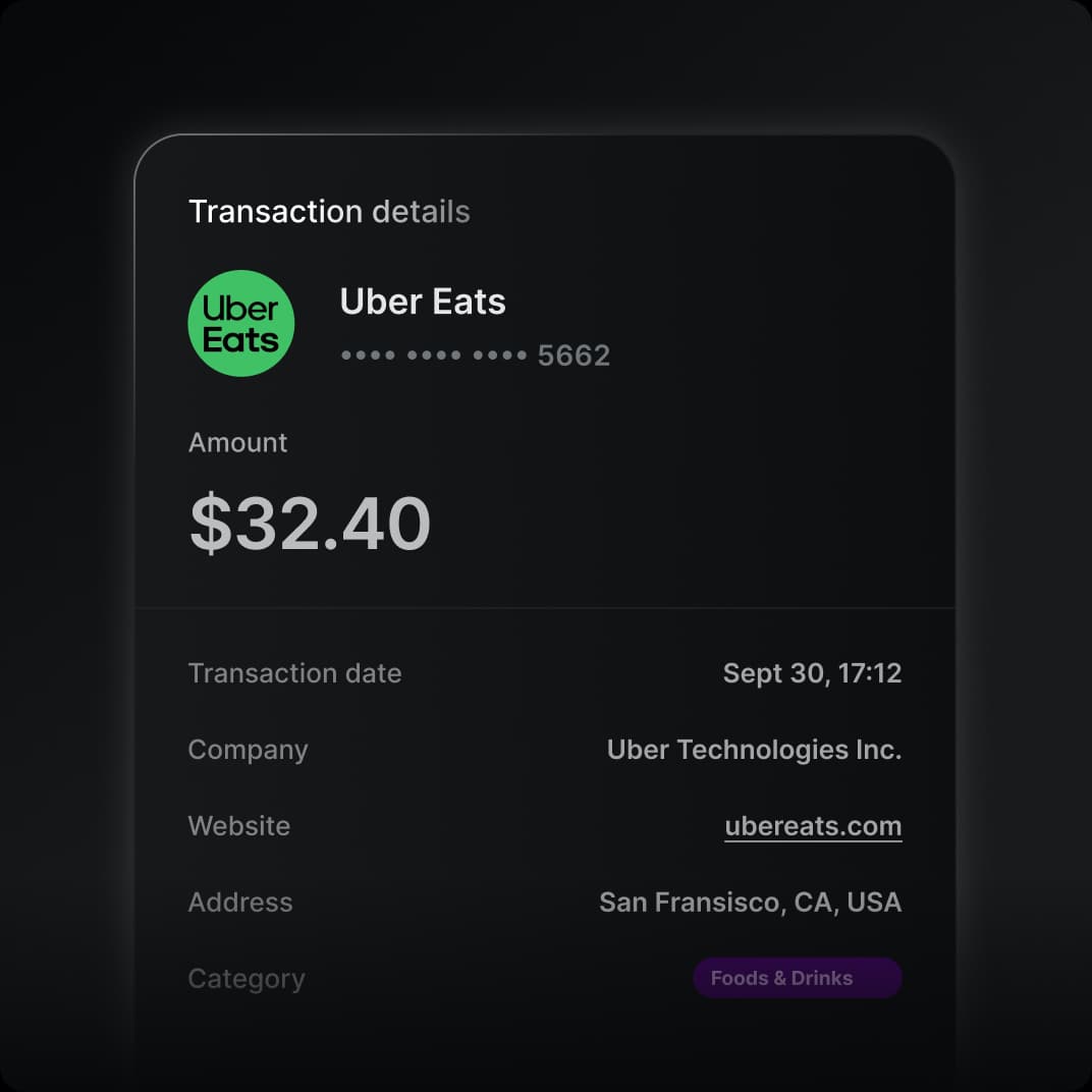 Transaction enrichment