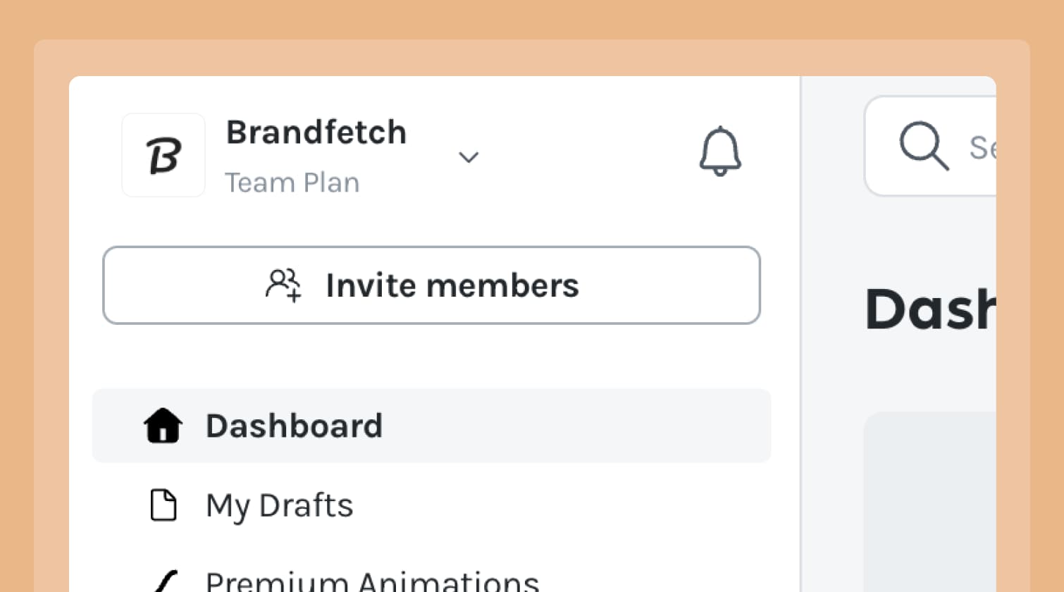 Brandfetch Case Study - Brand logos appear instantly in the workspace—no uploads needed.