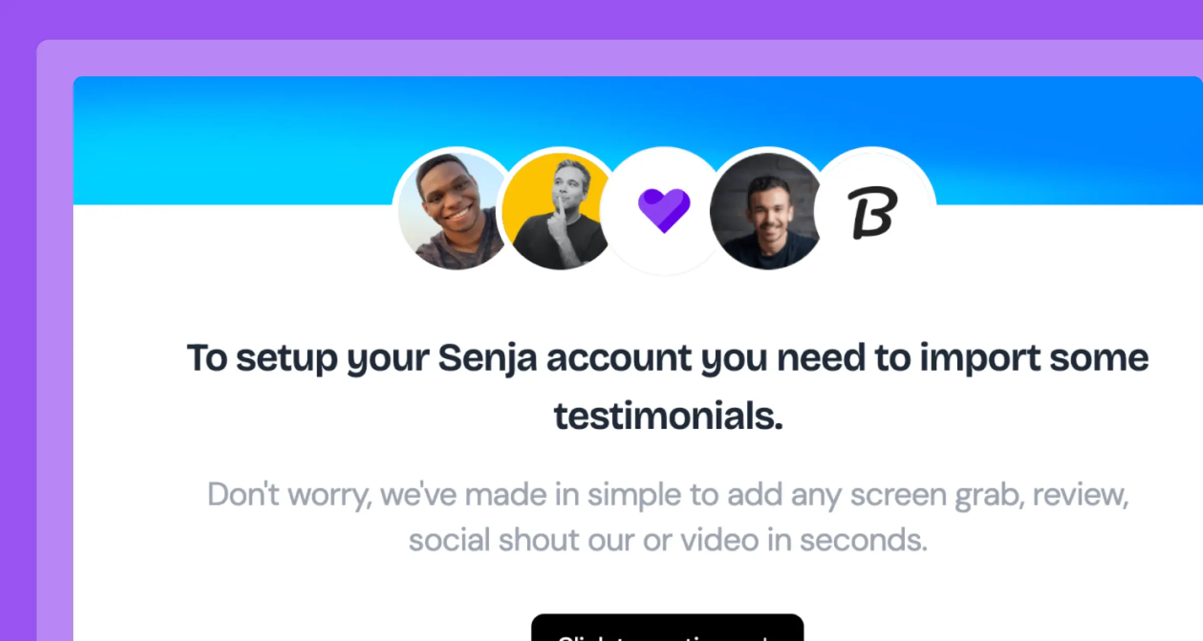 Brandfetch Case Study - Senja automatically displays the user's brand icon