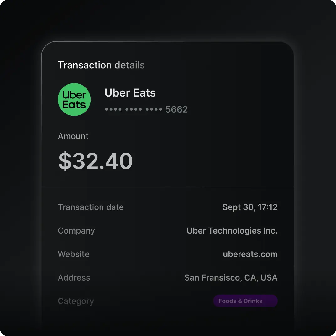 Transaction enrichment